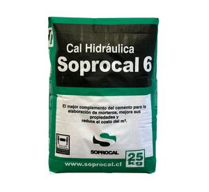 Cal hidraúlica 25 kilos soprocal 6 Soprocal
