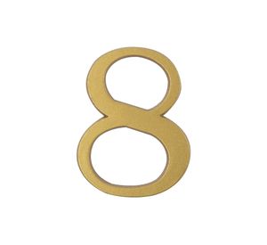 Número 8 7 cm bronce Poli