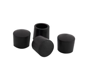 Regatón 3/4'' color negro Goma hogar