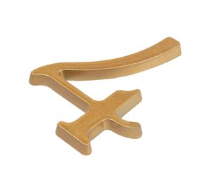 Número 4 7 cm bronce Poli