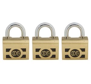 Pack 3 candados medio exterior bronce 46mm S700 Odis