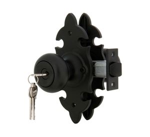 Cerradura tubular pomo oficina/dormitorio negra 6040 Scanavini