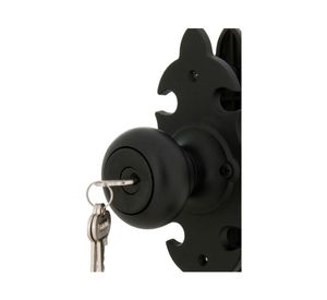 Cerradura tubular pomo oficina/dormitorio negra 6040 Scanavini