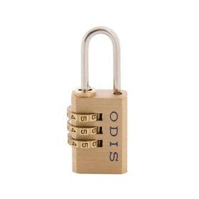 Candado viajero con clave 3 diales locker/maleta/mochila bronce 21mm Viajero Odis