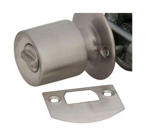 Cerradura tubular pomo baño/dormitorio plata 4044 Scanavini