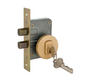 Cerrojo embutido doble 1070 Bronce satinado Scanavini