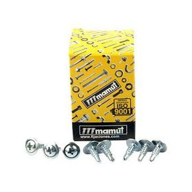 Tornillo cabeza lenteja 8mmx1/2'' autoperforante 100 unidades Mamut