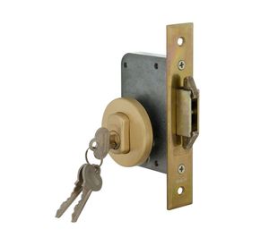 Cerradura embutida puerta corredera interior bronce 1090-AZ Scanavini