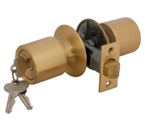 Cerradura tubular pomo oficina/dormitorio bronce 4040 Scanavini