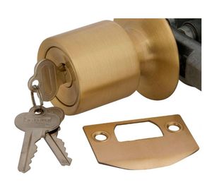 Cerradura tubular pomo oficina/dormitorio bronce 4040 Scanavini