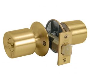 Cerradura tubular pomo baño/dormitorio bronce 4044 Scanavini