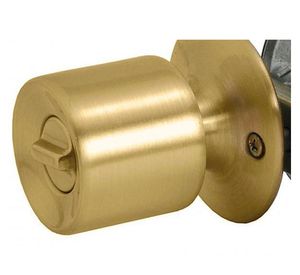 Cerradura tubular pomo baño/dormitorio bronce 4044 Scanavini