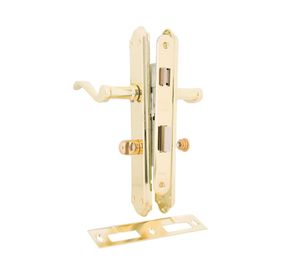 Cerradura embutida manilla baño bronce Anna Poli