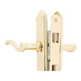 Cerradura embutida manilla baño bronce Anna Poli