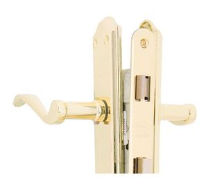 Cerradura embutida manilla baño bronce Anna Poli