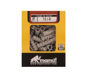 Tarugo nylon M8X40'' 100 unidades Mamut