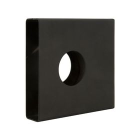 Caja metálica reja para cerradura de sobreponer negra Scanavini