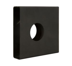 Caja metálica reja para cerradura de sobreponer negra Scanavini