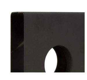 Caja metálica reja para cerradura de sobreponer negra Scanavini