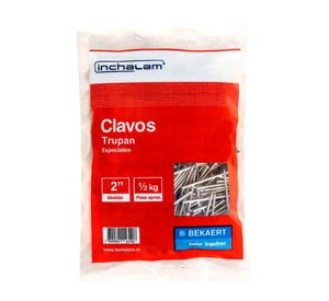 Clavo trupan 2''x 2,2 mm acero bolsa 1/2 kilo Inchalam
