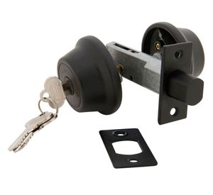 Cerrojo tubular doble 6070 negro Scanavini