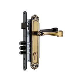 Cerradura embutida manilla oficina negra Barroca B40 Poli