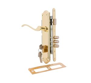 Cerradura embutida manilla acceso 1/2 derecha bronce Anna Poli