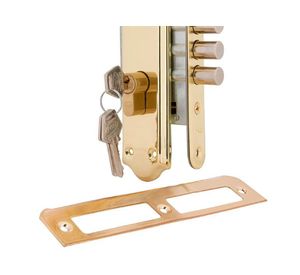 Cerradura embutida manilla acceso 1/2 derecha bronce Anna Poli