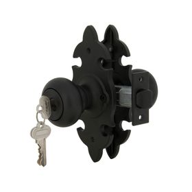 Cerradura tubular pomo acceso/bodega negra 6043 Scanavini