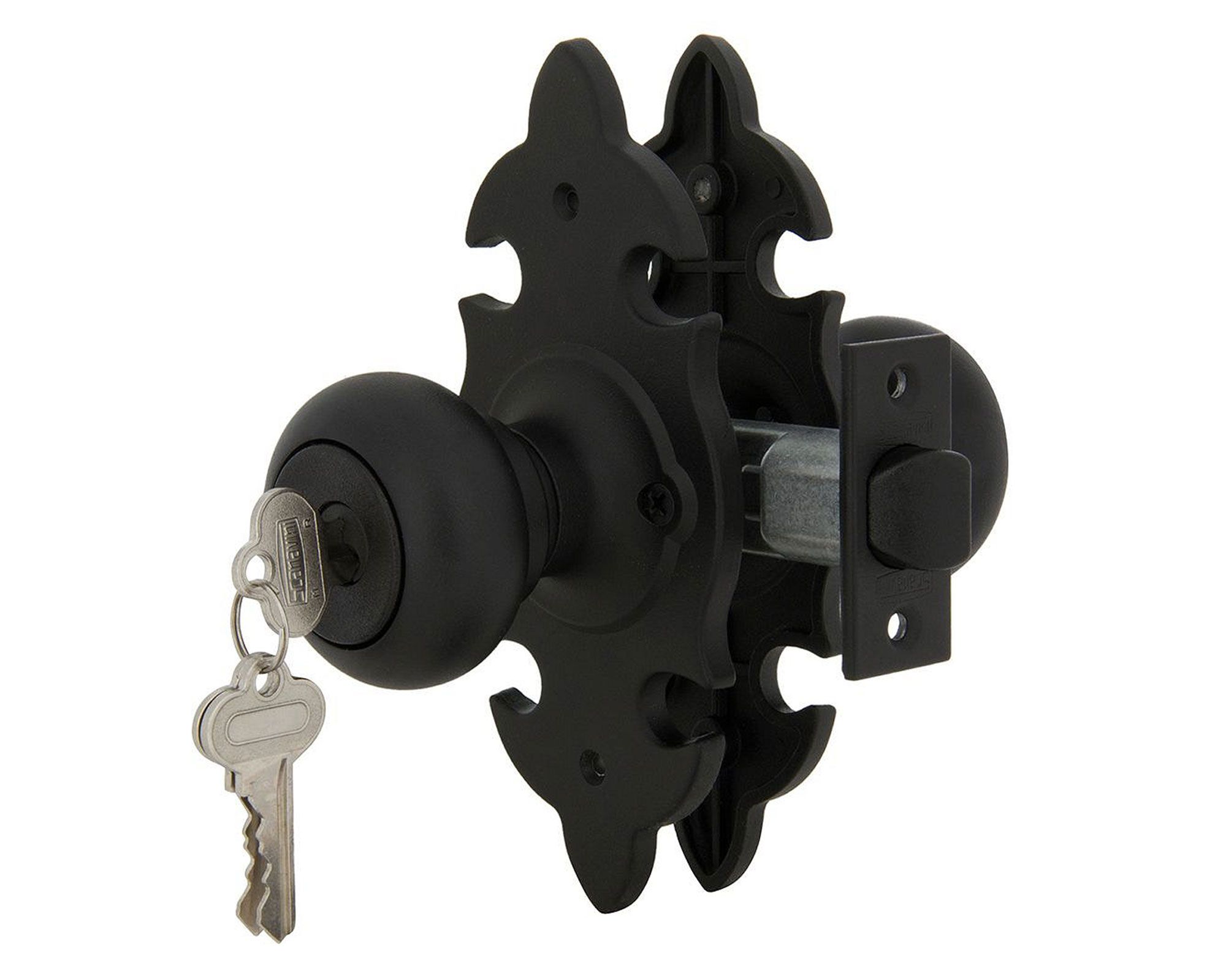 Cerradura tubular pomo acceso/bodega negra 6043 Scanavini | Easy.cl
