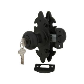 Cerradura tubular pomo acceso/bodega negra 6043 Scanavini