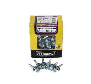 Tornillo autoperforante hexagonal zbr t-6 con golilla. 12 x 1'' Mamut