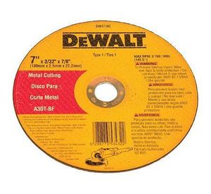 Disco corte metal 7 x 3/32 Dewalt