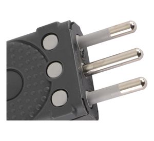 Enchufe macho gris 10 a 2 p + t Bticino