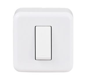 Casquete pulsador 16A Génesis blanco Schneider