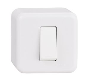 Casquete pulsador 16A Génesis blanco Schneider