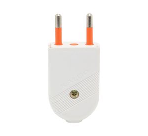 Enchufe macho 2P blanco Kalop