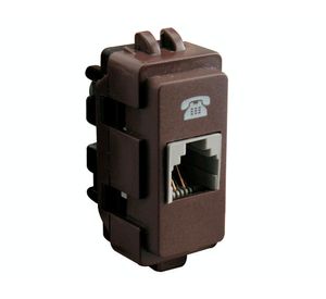 Módulo toma RJ11 Génesis café Schneider