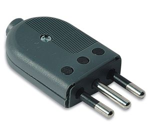 Enchufe macho convertible 10 amp negro Schneider