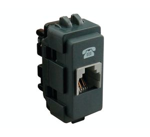 Módulo toma RJ11 Génesis negro Schneider