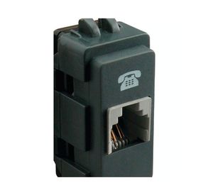 Módulo toma RJ11 Génesis negro Schneider