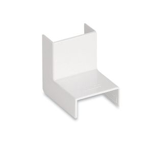 Codo externo 14 x 7 mm autoextinguible blanco Kalop