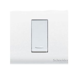 Placa armada interruptor 16A 9/12 Génesis blanco Schneider