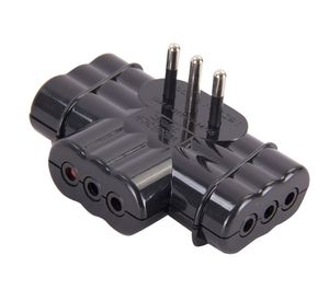 Adaptador triple 10A-250v Rema