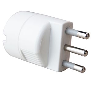 Adaptador schuko 16A 1500W blanco