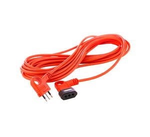 Alargador simple 10 ampere 2000 watts 2 patas+tierra 10 mt naranjo Wood-es