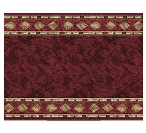 Alfombra de pasillo Madrás polipropileno rojo 67x100 cm