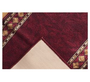 Alfombra de pasillo Madrás polipropileno rojo 67x100 cm