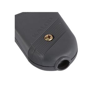 Enchufe macho super 3 p negro Kalop