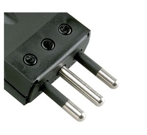 Enchufe macho convertible 10 amp negro Rema